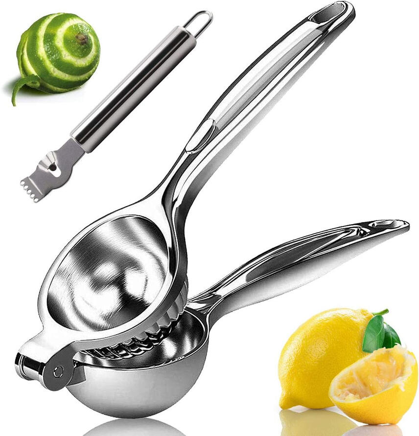 Monkkino Metal Lemon Squeezer with Stainless Steel Zester Monkkino Metal Lemon Squeezer with Stainless Steel Zester
