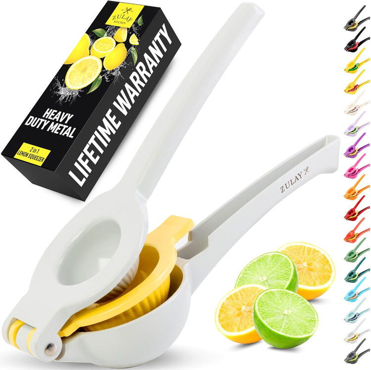 Zulay 2-in-1 manual lemon and lime citrus juicer